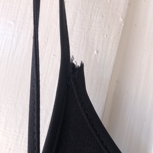 IAN R.N Black Spaghetti Straps Button Down Dress - Picture 6 of 7